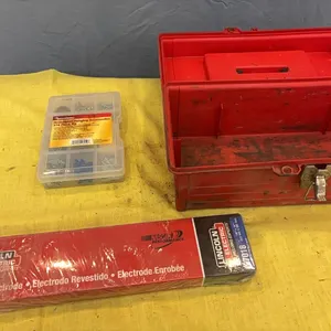 Toolbox, Hanging kit, and Electric stick welding electrodes