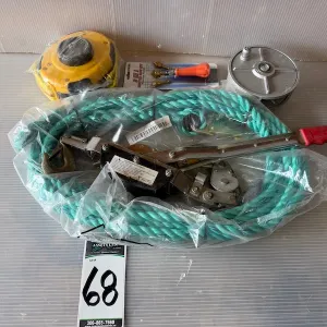 5/8" x 25' Vertical Lifline, Come-A-Long, Retractable Tow Strap