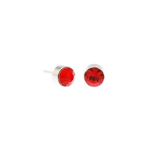 Delicate Glow stud red crystal