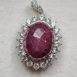 4.1 g Certified Silver Ruby gemstone Pendant ($6,438 Appraisal)