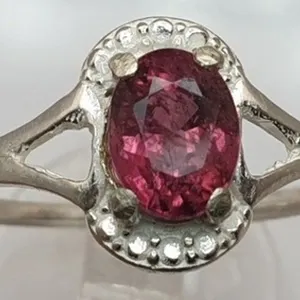 1.46 g Certified Silver Tourmaline gemstone Ring ($1,416 Appraisal)