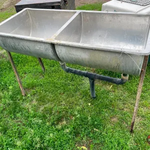 Double Stainless Milkhouse Sink