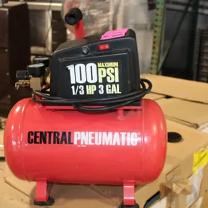 Air Compressor and Plastic Storage Containers