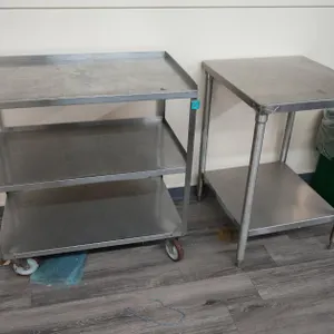 Metal Machine Table & Cart