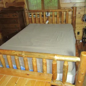 Queen Size Log Bed Set