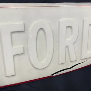 VINTAGE 70's-80's ACRYLIC FORD DEALERSHIP SIGN FACE 6FT X 3FT