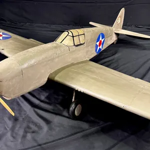 VINTAGE WWII USA ARMY FIGHTER MODEL AIRPLANE 5FT WINGSPAN 4FT LENGTH