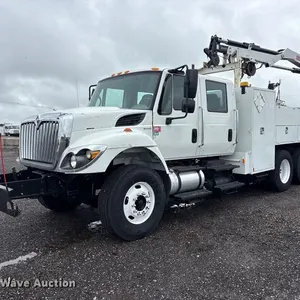 2010 International WorkStar 7400 Crew Cab crane truck