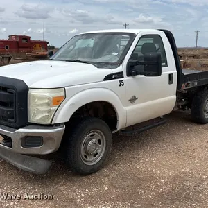 2012 Ford F250 Super Duty flatbed pickup truck