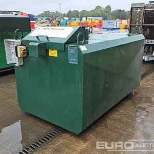 Static 1000 Litre Bunded Fuel Bowser, Electric Pump, Flow Meter 
