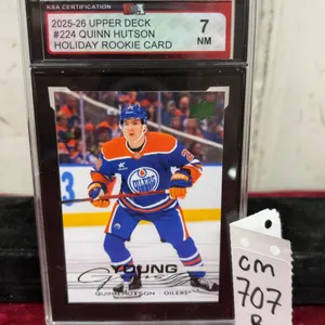 Graded Quinn Hutson Young Guns Holiday Rookie Card
