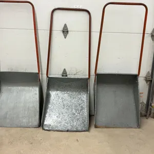 Lot of Three Stelcoat Galvanized Steel Snow Scoops