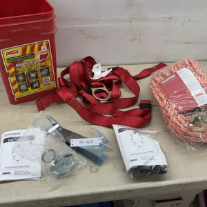 Degil Fall Protection Roofer's Kit with FallPro 50' Vertical Lifeline, Harness, and More