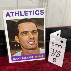1964 Topps Rocky Colavito KC Athletics Card