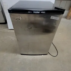 Haier Compact Refrigerator with Stainless Steel Door and Internal Freezer Compartment 31 x 21 x 22"