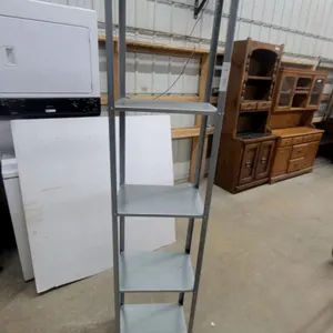 Five-Tier Galvanized Steel Narrow Utility Shelving Unit 72 x 16 x 11"