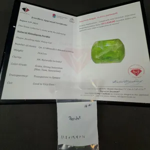 16.61 Carat Certified Himalayan Peridot Gem