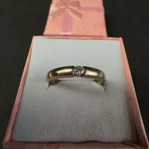 10k Gold Ring with Single Stone