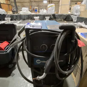 MILLER MILLERMATIC 252 INDUSTRIAL MIG WELDING UNIT WITH GROUNDING CABLE & STINGER *REQUIRES MINOR