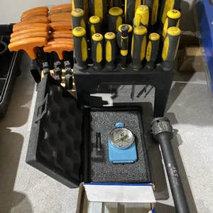 PTC TYPE A ASTM D2240 DUROMETER IN CASE, 2 SETS OF SCREWDRIVERS, 2 SETS OF HEX KEY SETS, PUNCH SET,