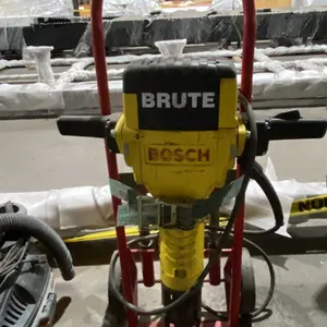 BOSCH BRUTE 0611304139 INDUSTRIAL HAMMER BREAKER ON MOBILE CART WITH ASSORTED BITS