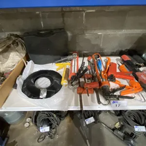 HILTI HDM500 ADHESIVE DISPENSER, CARTRIDGES, HILTI HOLLOW DRILL BITS, ASSORTED CAULKING GUNS,