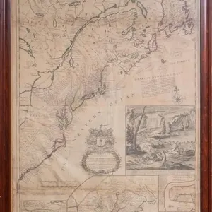 HERMAN MOLL "MAP OF THE DOMINIONS" C. 1731–1735