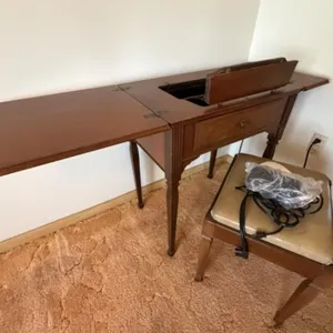 Singer Sewing Machine & Table