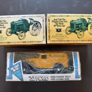 Collector John Deere and Ford Cast Iron Toys