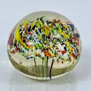 Confetti Art Glass Paperweight