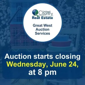 Auction begins to close Wednesday, June 24, 2026,