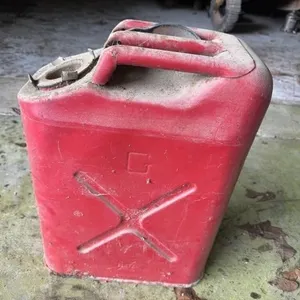 Metal gas can.