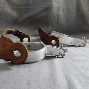 VTG CROCKETT Engraved Cowboy Spurs