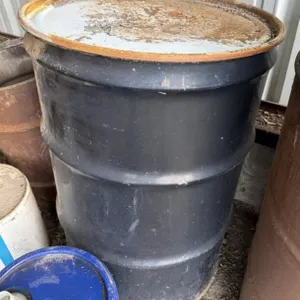 Steel Drum w/ Shop Rags