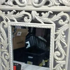 Cast Iron Wall Mirror 26x15 inches