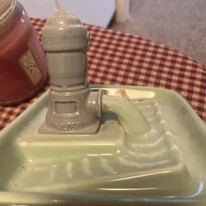 Hueckel China green ceramic water pump ashtray