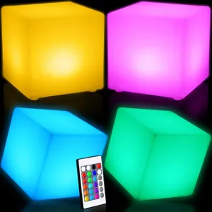 Frienda 4 Pcs 8 Inch LED Light Cube