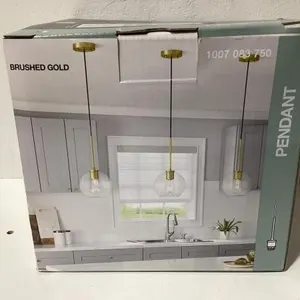 Brushed Gold Globe Pendant Light