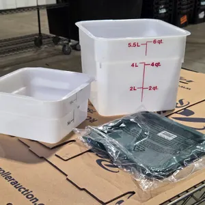 Cambro Square Food Storage Containers, Various Sizes