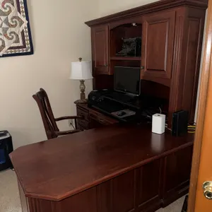 Teak Furniture, LG Washer & Dryer, Minatures, Waterford, & Banka Tin