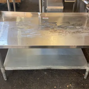 Stainless Steel Commercial Prep/Work Table w/ Backsplash & Undershelf