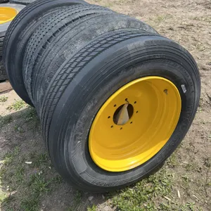 4 of 275/70R22.5 tires on implement rims