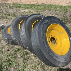 4 of 275/70R22.5 tires on implement rims