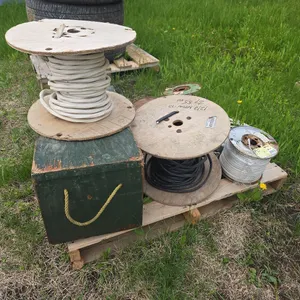 Quantity of Electric Wire and Assorted Hardware
