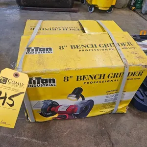 Titan Industrial 8" Bench Grinder (In-Box)                                                                                                  Removal wi
