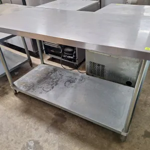 Kitchen Prep SS 2-Tier Table, 60"x30"x36"