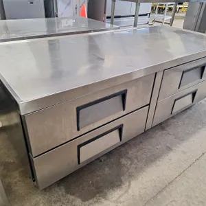 True SS 4-Drawer Cooled Chef Base, 72"x32"x25"