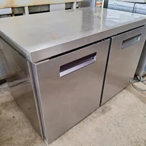 Undercounter SS 2-Door Refrigerator, 115V, 6A, 48"x30"X34"