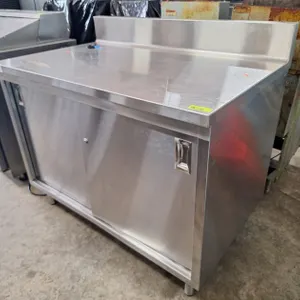 Storage SS 2-Door Cabinet with Key, 48"x28"x43"