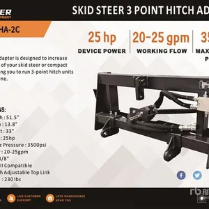 2026 ARTEER PHA-2C Skid Steer 3-Point Adapter (Unused)